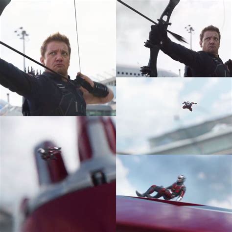 Clint Barton Jeremy Renner Scott Lang Paul Rudd Captain America Civil War Superhelden Held