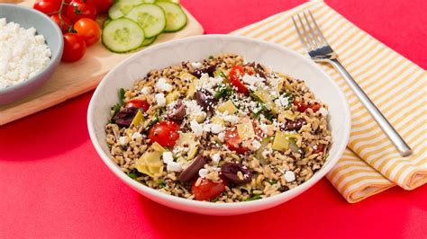 Mediterranean Greek Rice Salad With Quinoa Minute Rice