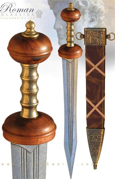 Detail Image Of Roman Gladius Sword 4140 With Sheath By Denix Of Spain
