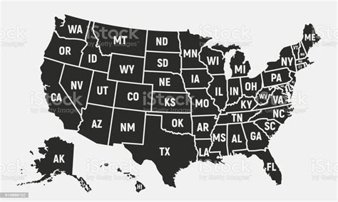 The usa map of states is a detailed reference map of the country depicting all 50 states. Picture Of Us Map Without State Names