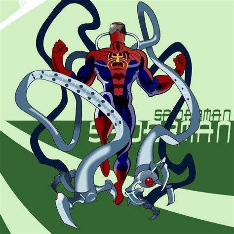 An Image Of A Cartoon Character In The Style Of Spider Man