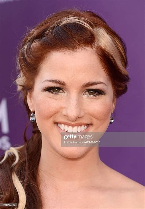 musician cassadee pope attends the 48th annual academy of country