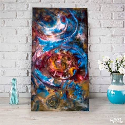 Mystic Swirls An Acrylic And Resin Abstract Painting Quirky By Design