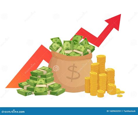 Cartoon Savings Value Growth Money Profit Increase Profitable