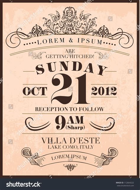 save  date wedding invitation template vector