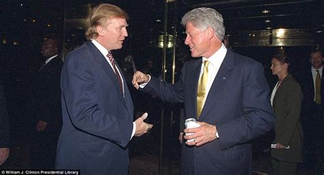 Donald Trump And Bill Clinton Picked In Old Photographs Daily Mail Online