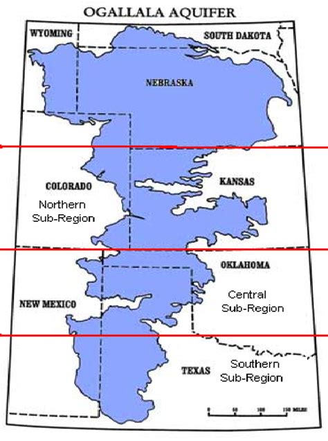 Map Of The Ogallala Aquifer And The Great Plains Region Download