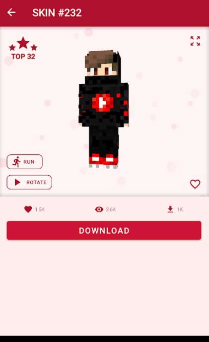 Download Do Apk De Youtuber Skins For Minecraft Pe Para Android