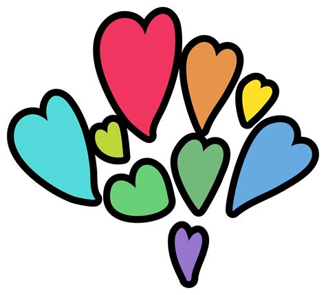 Hearts Lgbtqi Different Color Lovely Marks Vector 2926954 Vector Art At