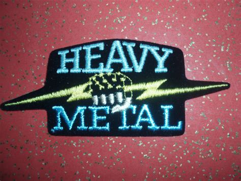 Heavy Metal Patch Collectible Souvenir Etsy