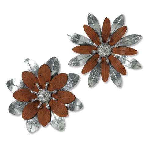 Metal Rustic And Galvanized Flower 18 Assorted The Gerson Company
