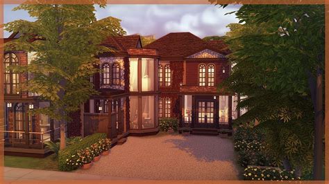 The Sims 4 House Build Autumn Inspired Home Raven Grove Youtube
