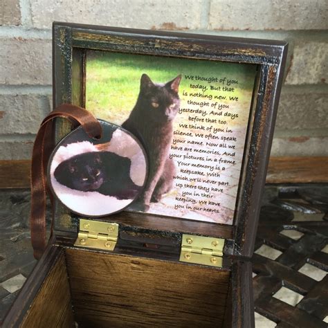 For a thoughtful and practical gift, personalize a coffee mug with the owner's dog or cat's name and photos. Unique Personalized Pet Urns for Cats. - Blocks from the Heart