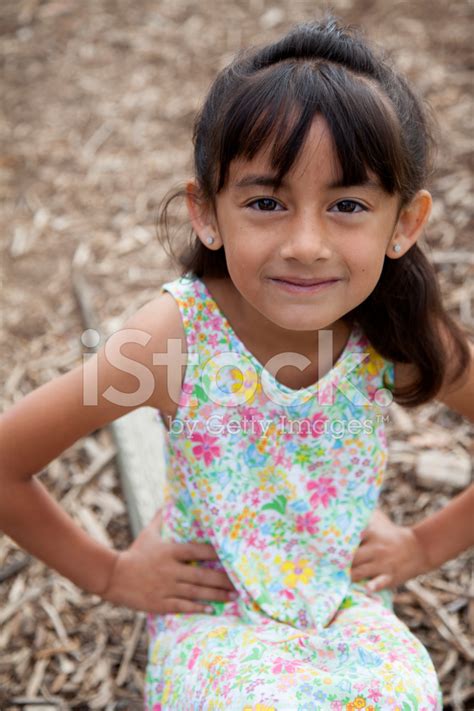 Cute 6 Year Old Girl Outside Stock Photo Royalty Free Freeimages