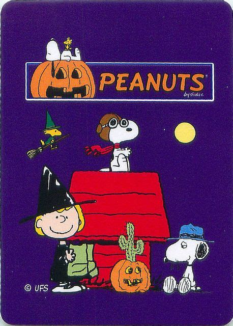 Peanuts Great Pumpkin Playing Cards Peanuts Charlie Brown Snoopy