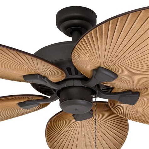 An outdoor ceiling fan is a great option for cooling down an outdoor space like patios, decks, and porches. Prominence Home 8001301 Palm Island Tropical Ceiling Fan ...