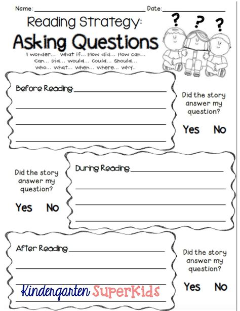 Reading And Answering Questions Worksheet