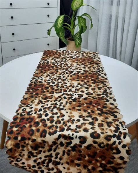 Leopard Print Pillow Covers And Table Runners Home Decor Etsy