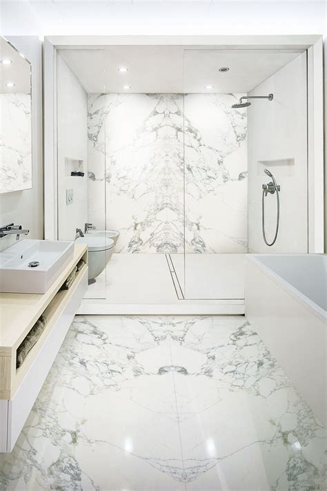 The Contemporary Bathroom With Stonepeaks Porcelain Floor And Wall
