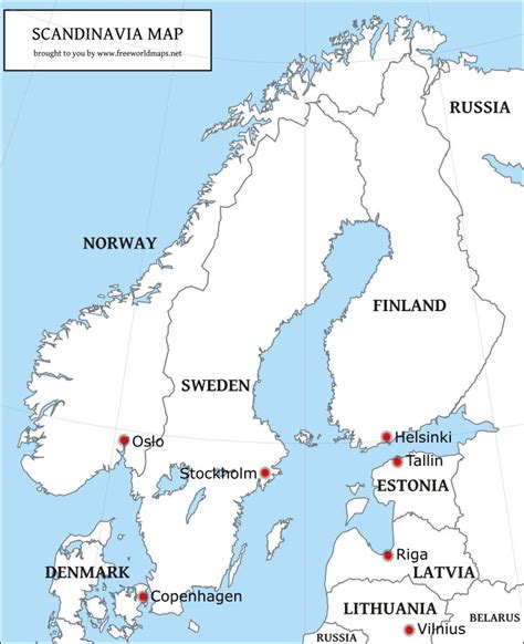 Free Pdf Maps Of Scandinavia