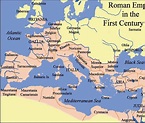Map of the Roman Empire and its provinces, first century A.D ...