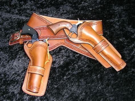 Western Style Gunslinger Holster In Gunbelt And Crossdraw Holster My