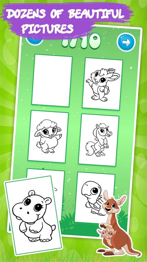 Free painting and drawing game. Coloring games for kids animal for Android - APK Download
