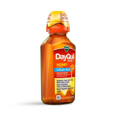 Dayquil™ Severe Honey Maximum Strength Cough Cold And Flu Daytime Relief