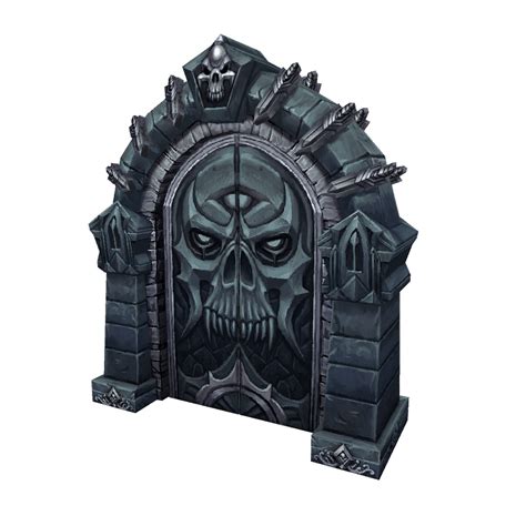Dungeon Door Set Low Poly Low Poly Hand Painted Textures Dungeon