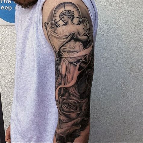 Top 73 Religious Sleeve Tattoo Ideas 2021 Inspiration Guide