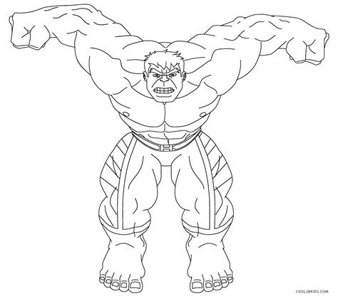Hulk coloring pages for kids. Free Printable Hulk Coloring Pages For Kids | Cool2bKids