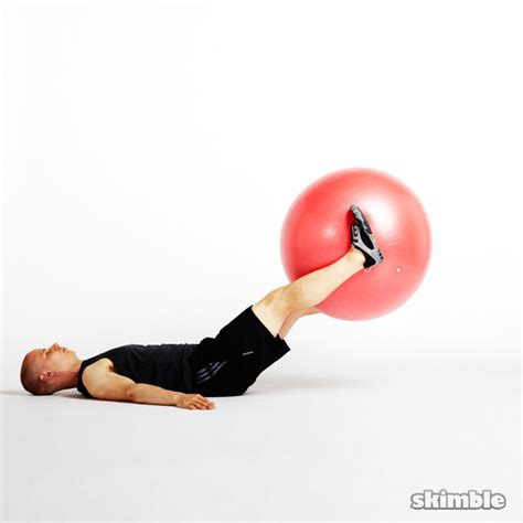 Ball Leg Lifts Exercise How To Workout Trainer By Skimble