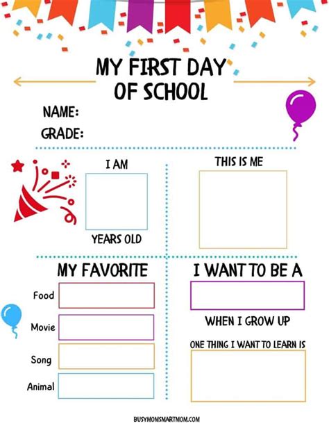 23 Fun First Day Of School Interview Questions To Ask Your Kids Free