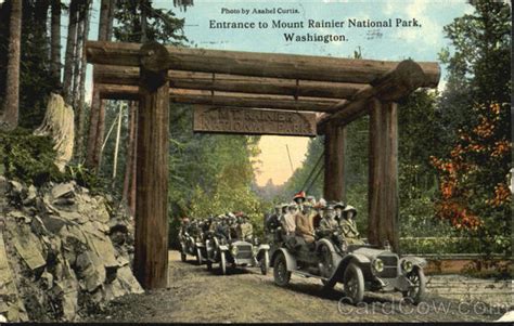 Entrance To Mount Rainier National Park Washington