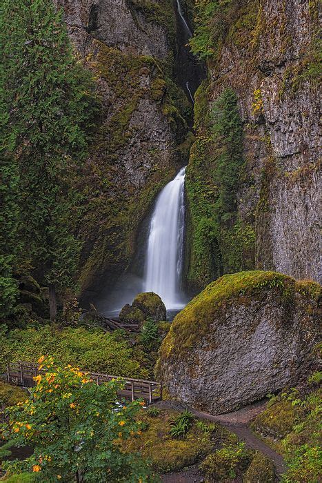 Wahclella Falls From Above By Loree Johnson Columbia River Gorge