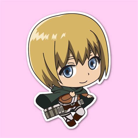 Armin Arlert Sticker Attack On Titan Anime Stickers Laptop Stickers