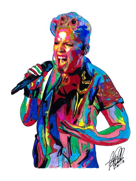 Pink Singer Dancer Alecia Beth Moore Pop Rock Music Who Knew Poster Print Wall Art
