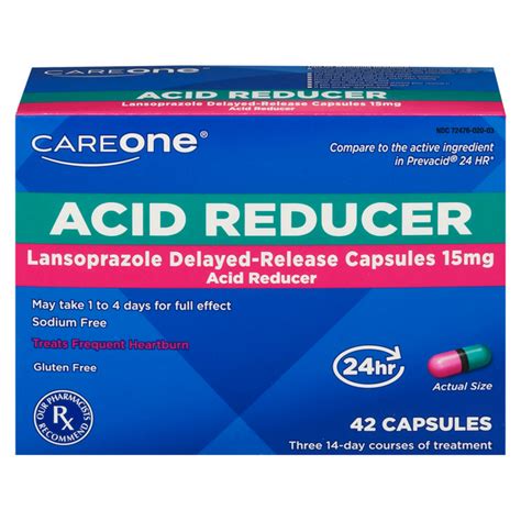 Save On Careone Acid Reducer Lansoprazole 15mg Delayed Release Capsules