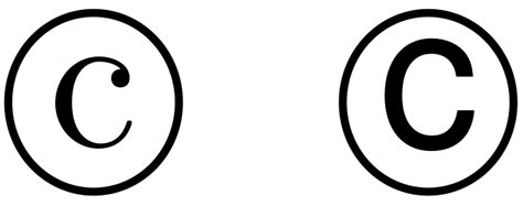 You can place the copyright symbol on any original piece of work you have created. fonts - Why is the \copyright symbol in helvet asymmetric ...