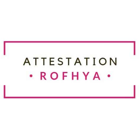 Attestation Rofhya Action Conseil Formation