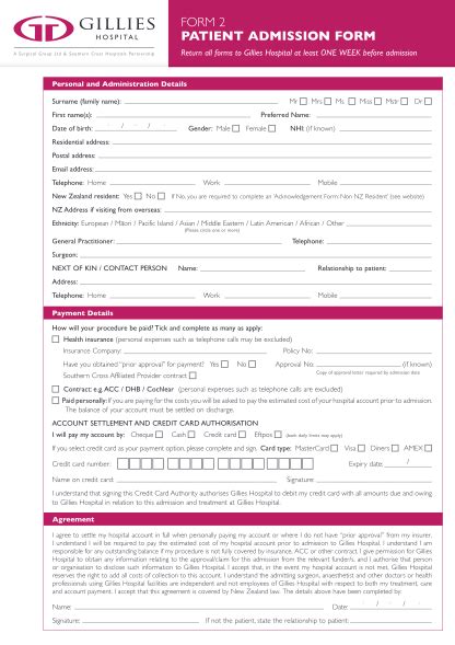 135 Patient Registration Form Page 9 Free To Edit Download And Print