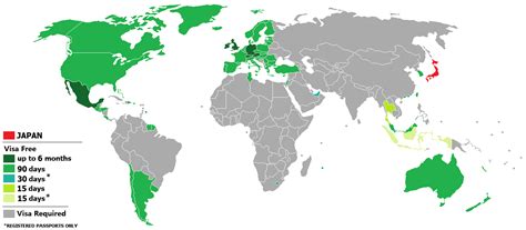 These countries include brunei, singapore, indonesia and cambodia. File:Visa policy of Japan.png - Wikimedia Commons