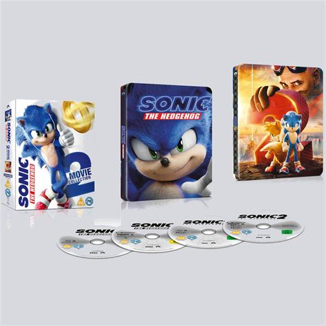 sonic the hedgehog zavvi exclusive 2 movie 4k ultra hd steelbook collection includes blu ray