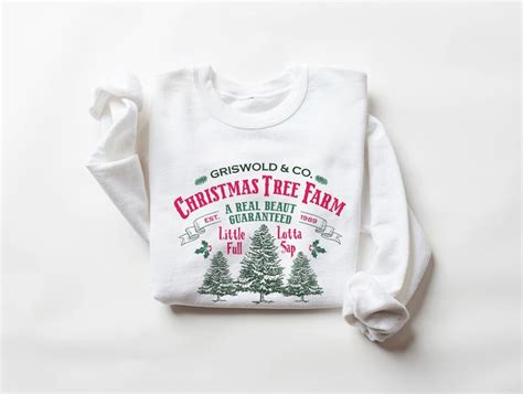 Vintage Griswold Christmas Tree Farm Sweatshirt Holiday Etsy