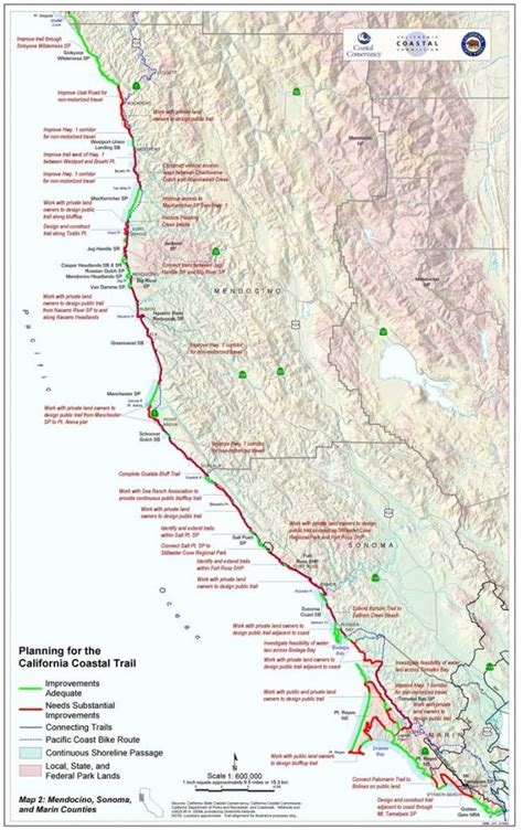 Completing The California Coastal Trail Sb908 Report Southern