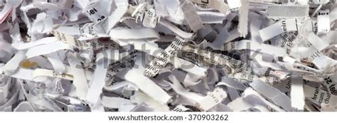 Closeup Shredded Paper Documents Stock Photo Edit Now 370903262