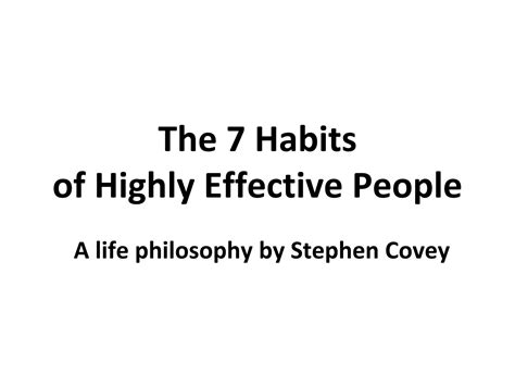 Solution The 7 Habits Of Highly Effective People Combo Studypool