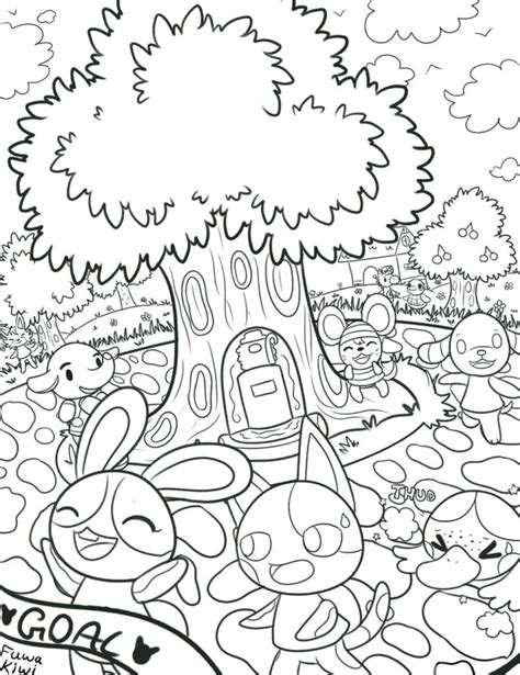 Animal Crossing Coloring Pages 90 Printable Coloring Pages