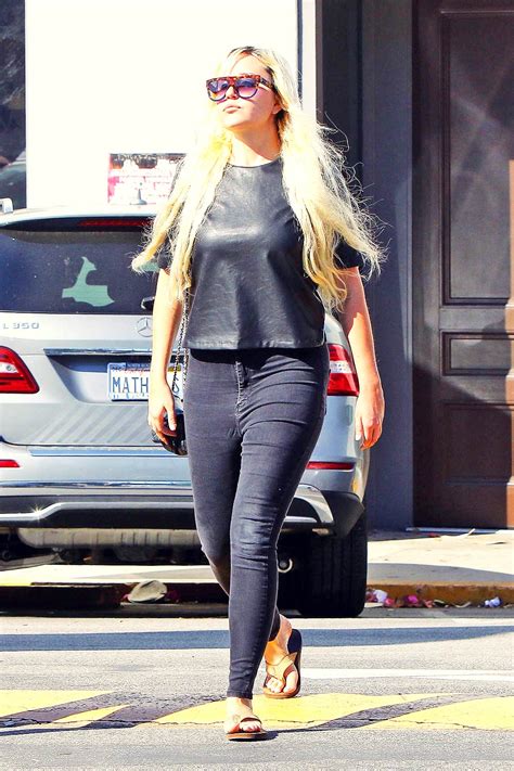 Amanda Bynes Out In La Leather Celebrities