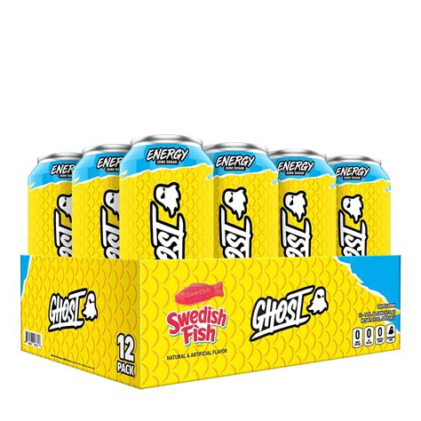 Ghost Energy Ready To Drink 16 Ounce Cans Swedish Fish 12 Cans